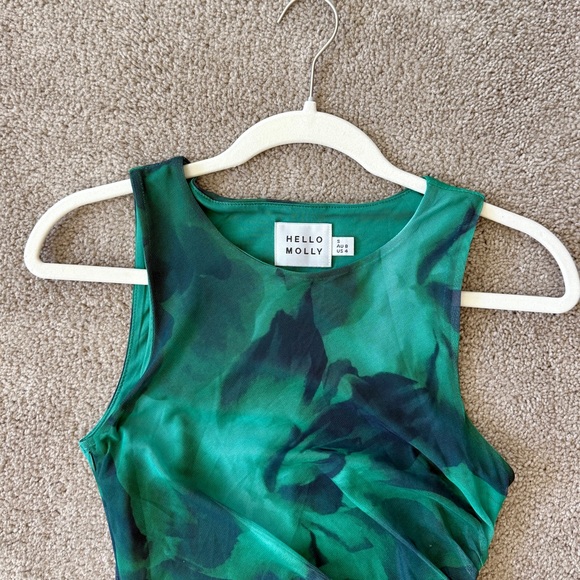 Hello Molly Green Mesh Maxi Dress - Picture 5 of 7